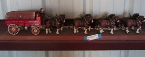 lot 2 image: Budweiser  Anheiser Busch Horses and Wagons 35x5