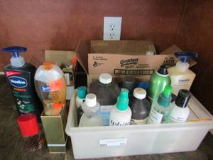 lot 85 image: Open beauty products- body wash, lotion, perfume, hair products and more