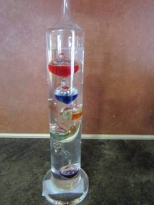 lot 86 image: Glass barometer with floats
