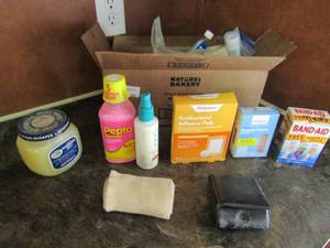 lot 91 image: Ace bandages, ban aids, petroleum jelly and more