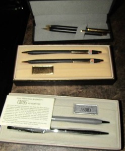 lot 112 image: 3 boxes of cross pens 2 in each box 1846