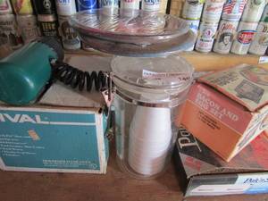 lot 145 image: Pak and save food storage bacon & egg press set 2 covered canister