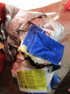 lot 150 image: Tarps and hand towels