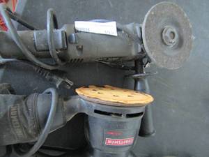 lot 192 image: Craftsman industrial 4.5 angle grinder 6 amp Craftsman random orbital sander double insulated