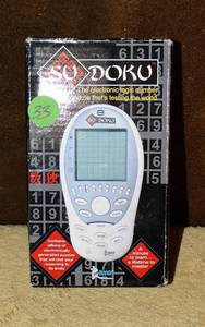 lot 33 image: Ryo Electronic SUDOKU Handheld Pocket Travel Logic Number Puzzle Video Game