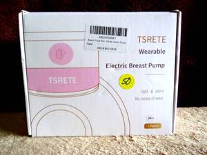 lot 50 image: new in box - TSRETE WEARABLE ELECTRIC BREAST PUMP