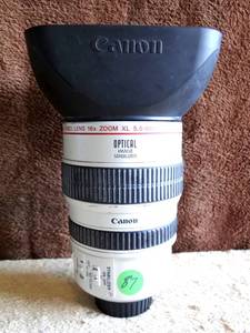 lot 87 image: Canon XL 16x Zoom 5.5-88mm F1.6-2.6 II IS Video Lens Optical Image Stabilizer