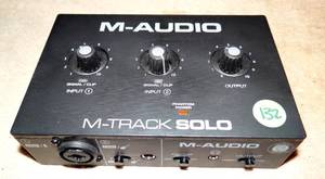 lot 132 image: M-Audio M-Track Solo 2-Channel USB Audio Interface