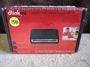 lot 158 image: Brand New DLinkGo by D-Link DSS-5E 5-Port 10100 Desktop Ethernet Network Switch