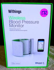 lot 172 image: Withings BP-801 Blood Pressure Monitor Wireless for Ipad iPhone Bluetooth