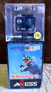 lot 173 image: Axess Action Cam Full HD, Waterproof, And Wifi Connectable - NEWSEALED