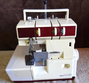 lot 183 image: HAPPY LOCK SEWING MACHINE MODEL UHT J 1867 (NO FOOT PEDAL)