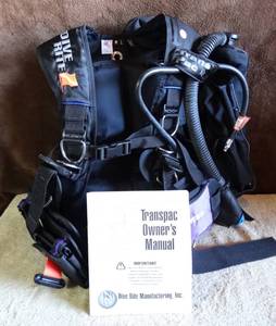 lot 191 image: Dive Rite Transpac Scuba Diving BCD with Sportwings II Size ML - TESTEDWORKS $$$