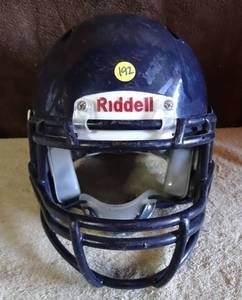 lot 192 image: RIDDELL FULL SIZE FOOTBALL HELMET - BLUE
