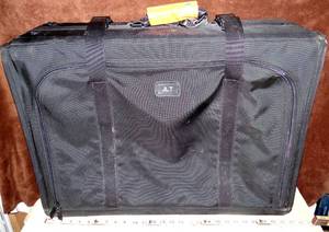 lot 208 image: Tumi  Garment Bag Travel Luggage Fold Over Black - $$$