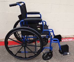 lot 236 image: LIFESTYLE MOBILITY AIDS FOLD UP WHEELCHAIR - LIKE NEW CONDITION