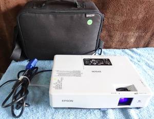 lot 270 image: Epson EMP-1715 LCD Projector 2700 Lumens 1080i XGA 43 wCables 7 Case - TESTEDWORKING