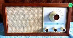 lot 272 image: VINTAGE KLH Model Twenty One 21 FM Radio Walnut Cabinet - SOUNDS GREAT $$$