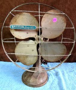 lot 290 image: Vintage 10 Emerson Junior 2650-H Oscillating Fan - TESTEDPOWER (SEE NOTES)