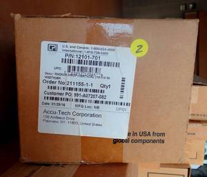 lot 2 image: CPI Chatsworth 12101-701 Radius Drop Vertical 10 14, Black - SEALED BOX