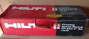 lot 7 image: NEW IN BOX - HILTI FIRESTOP SLEEVE Speed Sleeve CP 653 2 BA #2008603 Fire Stop System