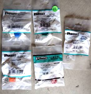 lot 23 image: ASSORTMENT OF PAN-NET Mini-Com UTP RJ45 Cat 6 TG Jack Module
