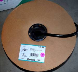 lot 31 image: Panduit T50f-C0 12 Poly Weather Resistant Spiral Wrap