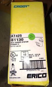 lot 71 image: NVENT CADDY CAT425A6 Adjustable Strap,Horizontal & 38 In Rod $$$$
