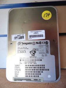 lot 174 image: ST34347A SEAGATE 3.5INCH IDE HARD DRIVE