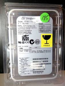 lot 185 image: Hard Disk Drive IDE Seagate ST32111A Ultra ATA 9L5003-001 D12311 3.02 2.1GB $$$
