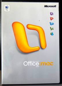 lot 189 image: Microsoft Office mac 2004 Standard Edition W KEY