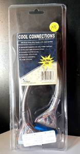 lot 198 image: SANMASK COOL CONNECTIONS IDE DUAL DRIVE EA CABLE WITH CLEAR JACKET - NIP