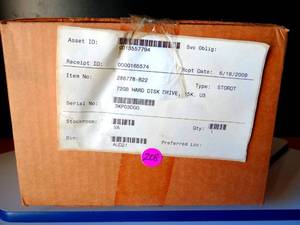 lot 208 image: Hewlett-Packard (HP) 286778-B22 - 72.8GB 15K RPM 80-Pin SCSI 3.5 Hard Disk Drive HDD - NEWSEALED