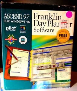 lot 226 image: VINTAGE ASCEND 97 FOR WINDOWS 95 - FRANKLIN DAY PLANNER SOFTWARE