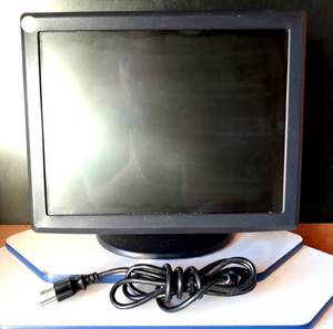 lot 231 image: Elo Touch Systems ET1515L 15 LCD Touchscreen w Stand - BLACK
