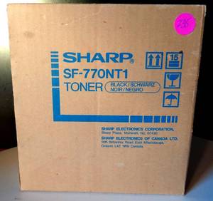 lot 235 image: Genuine Sharp SF-770NT1 Toner SF770NT1 (1) Sharp SF-7700 SF-7750 Copier - NIB