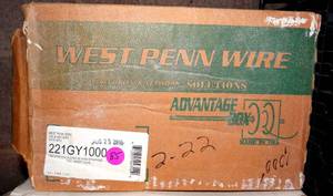 lot 85 image: West Penn 221GY1000 1P 22G Stranded Unshielded Cables Gray 1000 Ft (ALMOST FULL)