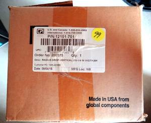 lot 99 image: Chatsworth 12101-701 Radius Drop 10 14 Black - NEW IN BOX