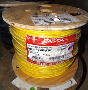 lot 112 image: TAPPAN 14 AWG 2C UNSHIELDED FPLPCMPCL3P FIRE ALARM CABLE - 1000 FT - NEW $$$