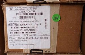 lot 134 image: CHATSWORTH 12100-718 Cable Runway Radius Drop Cross Member - NIB