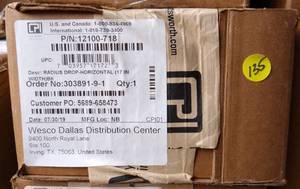 lot 135 image: CHATSWORTH 12100-718 Cable Runway Radius Drop Cross Member - NIB