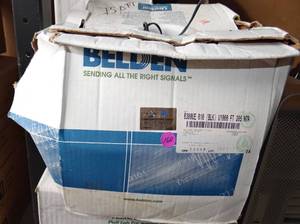 lot 160 image: BELDEN 6300UE-008 PLENUM CMP CONTROL CABLE, 182, 18AWG, 2 CONDUCTOR, 750 of 1000-FEET