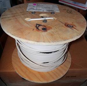 lot 295 image: RG6U Coaxial Cable - PVC, Plenum - 792 Ft.