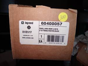 lot 300 image: LEGRAND OR-60400057 Front Only D-Ring, 2U Wire Management