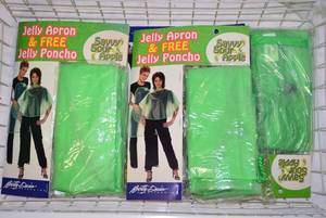 lot 96 image: Jelly Apron and Jelly Poncho, Savvy Sour Apple, 5 Total
