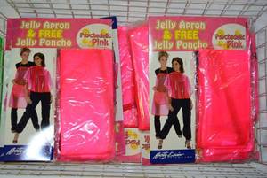 lot 100 image: Jelly Apron and Jelly Poncho, Psychedelic Pink, 10 Total