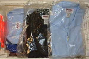 lot 168 image: North Hollywood Uniforms Zipper Jackets, Multiple Sizes, 7 Total
