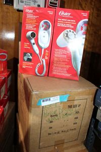 lot 19 image: Oster Wall Mount Hair Dryers, 8 Total