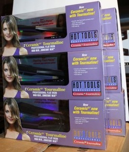 lot 60 image: Hot Tools 2 Flat Irons, 6 Total
