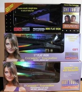 lot 64 image: Hot Tools Flat Irons, 3 Total, see pictures